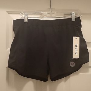 ROXY dry flight Black Line Up Running Shorts Medium
